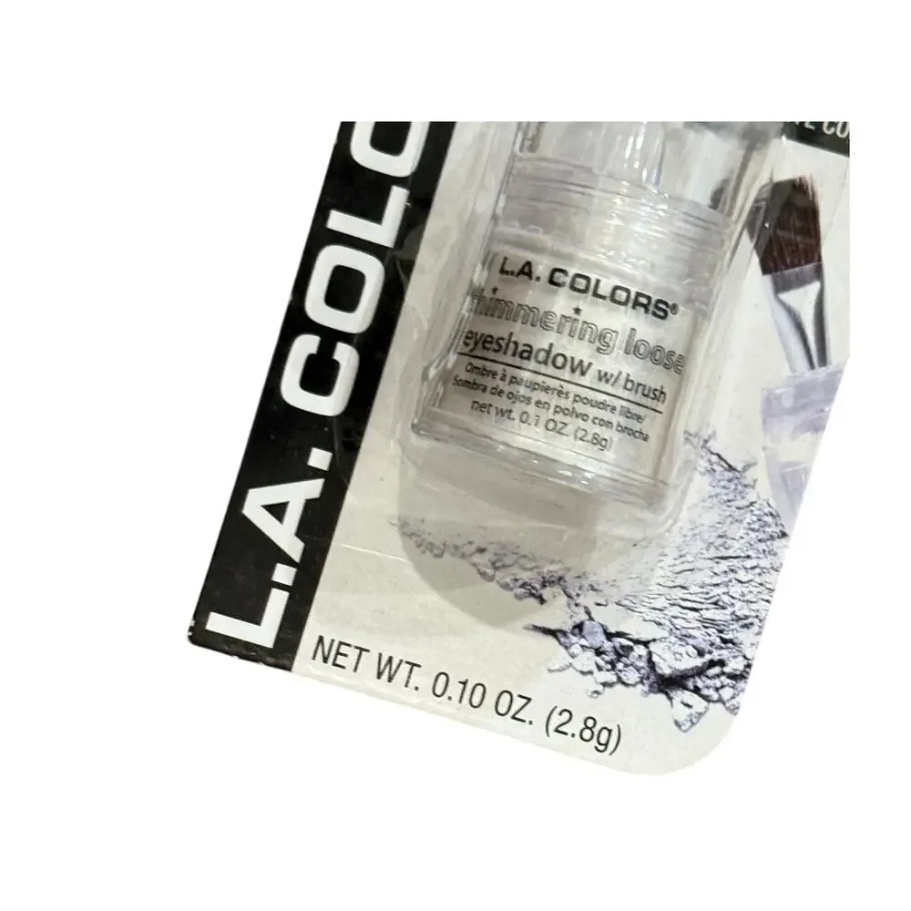LA Colors Shimmering Loose Eyeshadow Snow‎ White .10oz Sealed CBES400